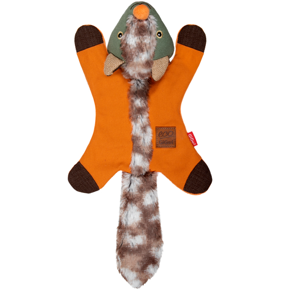 85016 Игрушка для собак лисичка с пищалкой 39 см, серия catch & fetch eco, gigwi