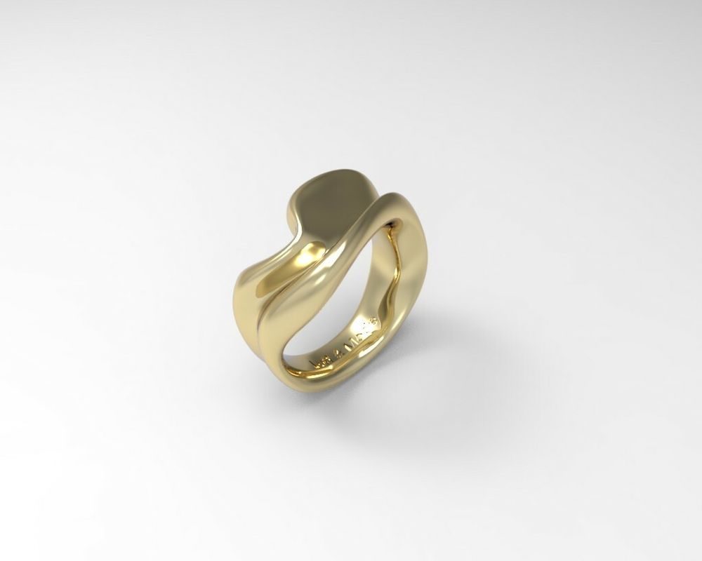 Кольцо Mirrors KV-1-002, позолота