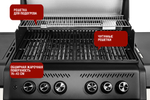Газовый гриль 4+2 горелки