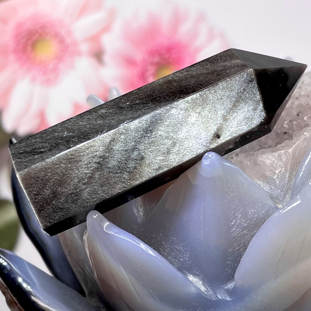 52243  Обсидиан серебристый Кристалл 70мм