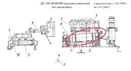 ДС-168 43.00.000 Установка сушильного барабана (с фрикционным приводом) (по запчастям)