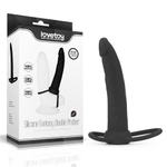 Lovetoy Насадка-фаллоимитатор для двойного проникновения Fantasy Double Prober, черный, 15 см