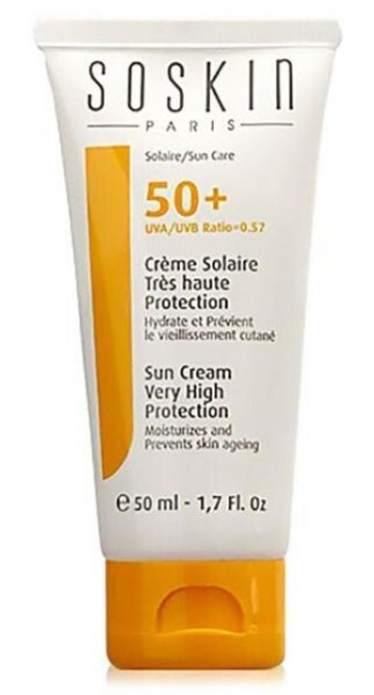 Солнцезащитный крем-флюид с высокой степенью защиты SPF 50+ Soskin
