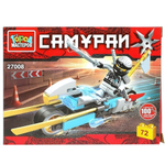 Конструктор пластмассовый 72эл. Самураи "Самурай на мотоцикле" 27008-CY (Город мастеров)