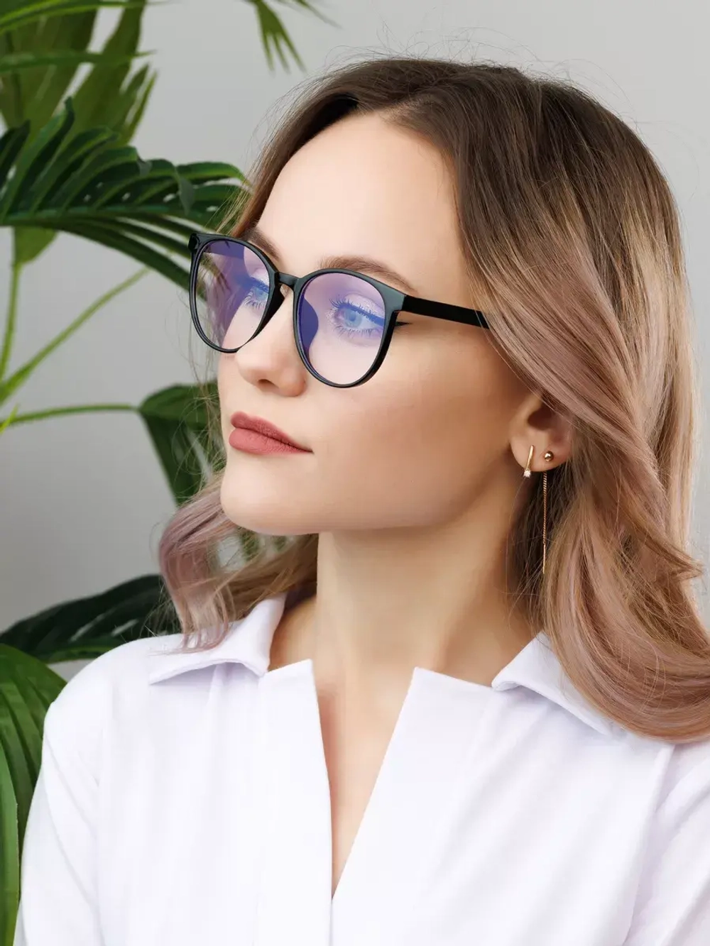 Прозрачные имиджевые очки для компьютера