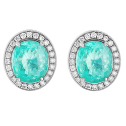 Серьги с Турмалином Параиба и Бриллиантами, E0015-53/1