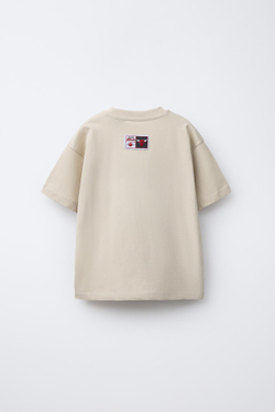 ZARA ФУТБОЛКА С ПРИНТОМ CHICAGO BULLS NBA ©, РЫЖЕВАТО-КОРИЧНЕВЫЙ