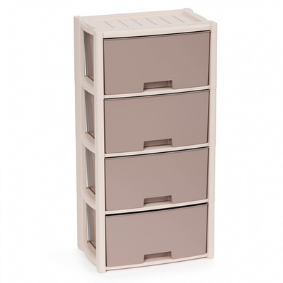 Комод 4-х секционный "Колорит" (бежевый)