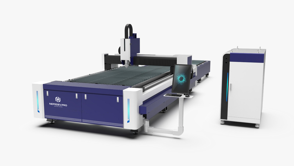 Оптоволоконный лазерный станок с автосменой столов LEAPION 4020 LF-EX (1500 Вт)