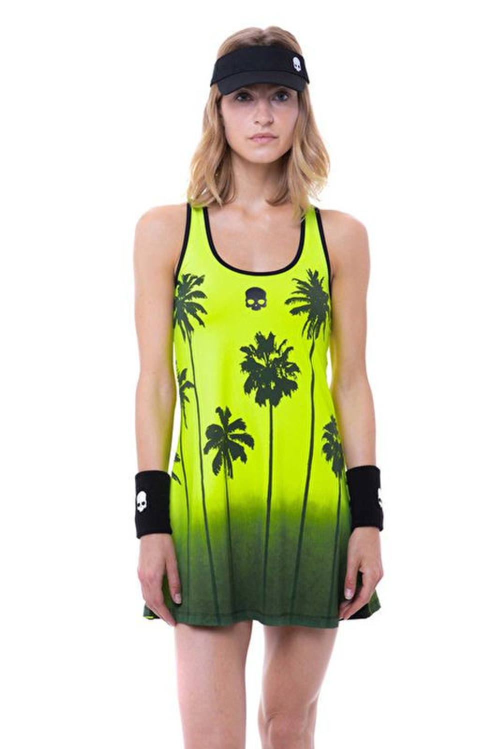 Женский топ теннисный Hydrogen Palm Tank Top Woman - желтый