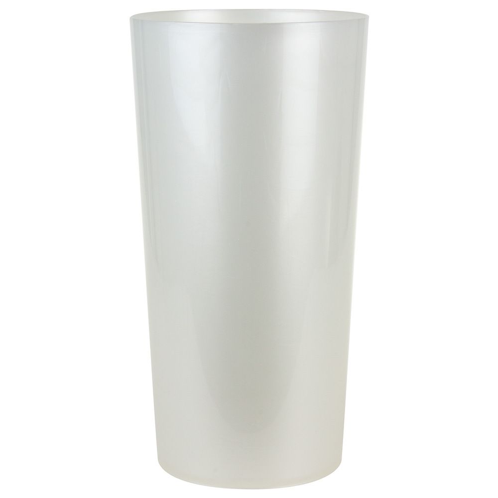 Вазон (пластик) "Инфинити" D18xH35см 8л (Перламутровый)