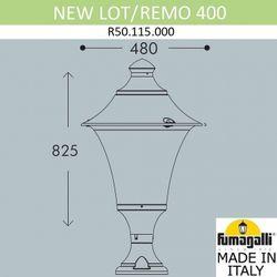 Наземный низкий светильник Fumagalli Remo R50.115.000.AYE27