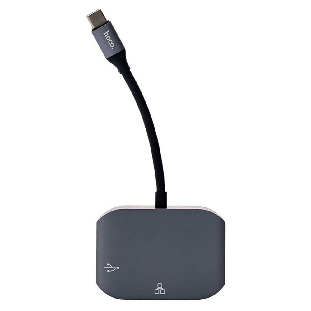 Адаптер Type-C - Lan Hoco HB9 (RJ45/USB)