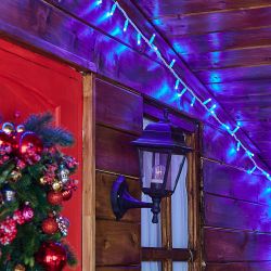 ULD-S1000-120-TWK BLUE IP67 Гирлянда светодиодная с эффектом мерцания. 10м. Соединяемая. 120 светодиодов. Синий свет. Провод белый. TM Uniel.