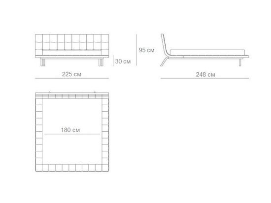 Дизайнерская кровать Onda