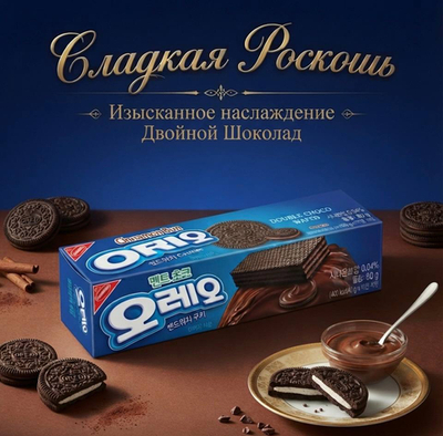 ОРЕО печенье со вкусом  шоколада