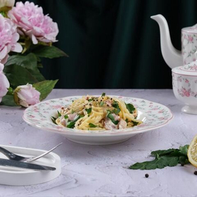 Тарелка глубокая d=23 cм,фарфор "NOBLE" серия "Retro Ritz-La Vie En Rose"