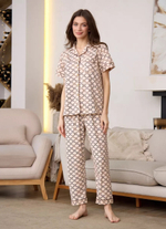 [m]П/ж штаны+рубашка к/р В8501