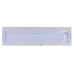 ULO-K16B 2x22W-4000K-L100 5W-RGB IP44 LIGHT GREY Светильник линейный светодиодный подвесной с фоновой подсветкой. Белый свет 4000К. Алюминий. Цвет светло-серый. TM Uniel