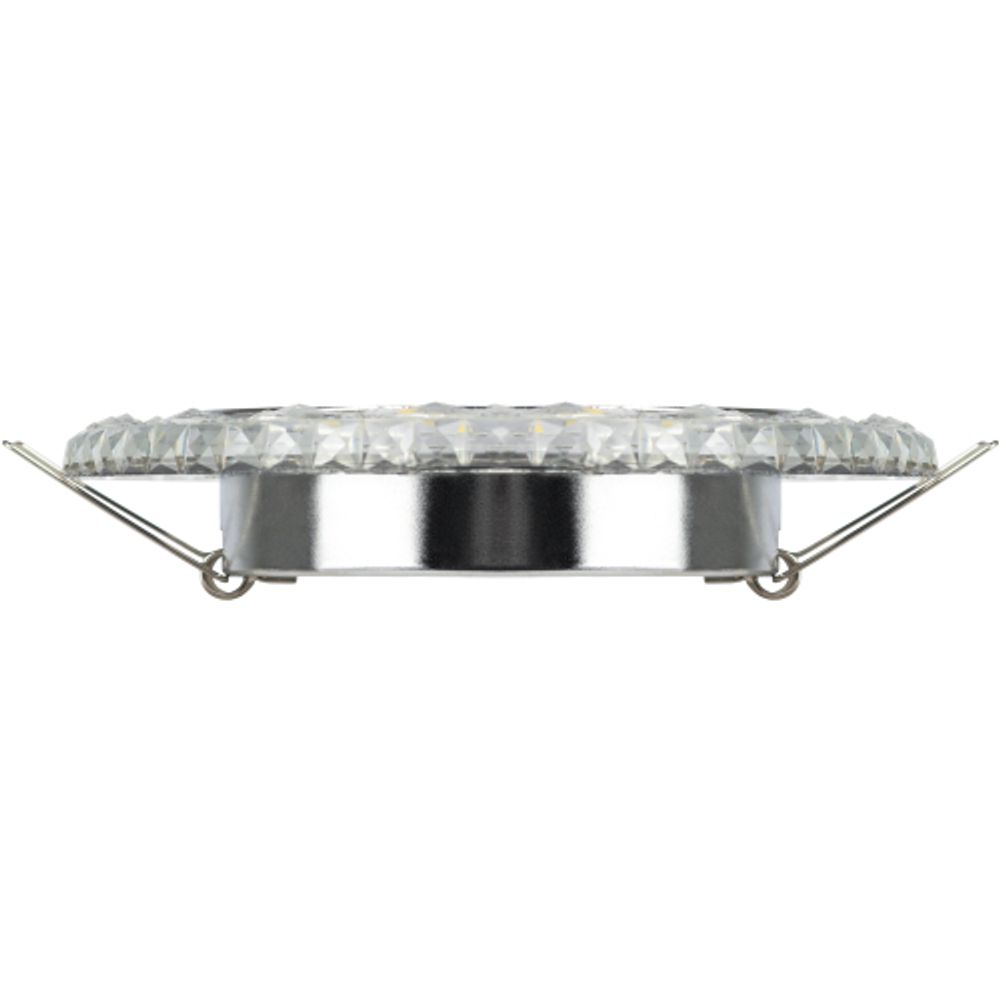 Светильник встраиваемый cо светодиодной подсветкой ЭРА DK LD24 SL/WH под лампу GX53 прозрачный | Встраиваемые LED светильники