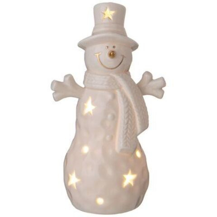 146-2144 Фигурка "Снеговик" с подсветкой 6,1*5,8*12 см