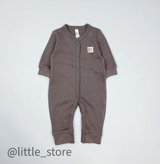 Слип хлопковый "Basic" Какао, открытые ножки