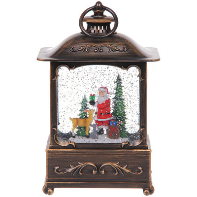 Сувенир с подсветкой «Волшебный пейзаж» 14,3*8*22 см, 8 мелодий, подсветка, эффект снегопада (работает от 3*АА, USB)