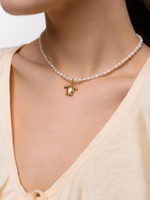 Колье "Pearl turtle" Gold