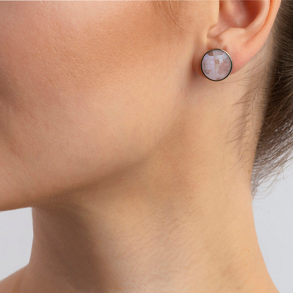 Серьги пусеты Possebon Quartz Rose A1184.9 R/S A1184.9 R/S