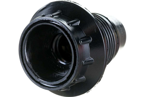 Патрон карболитовый с кольцом Е14, черный, индивид. пакет,Пкб14-04-К11  IEK