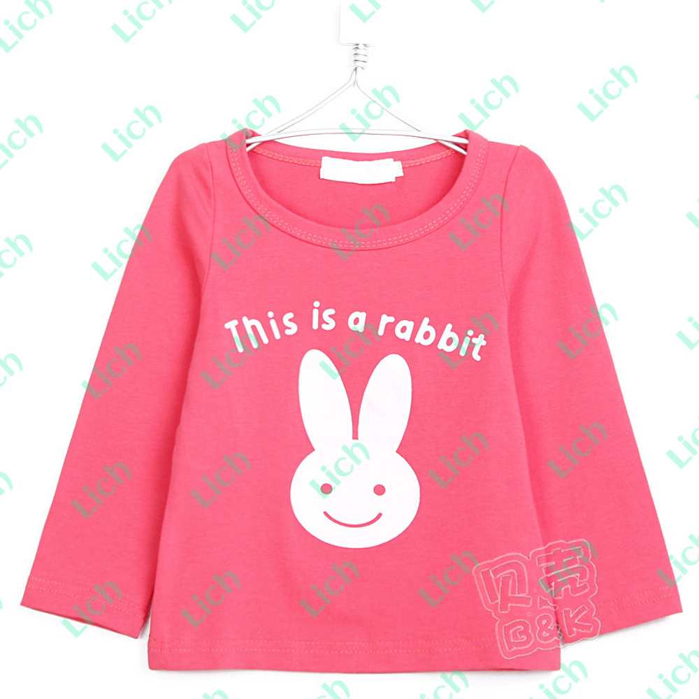 Лонгслив детский с принтом зайца