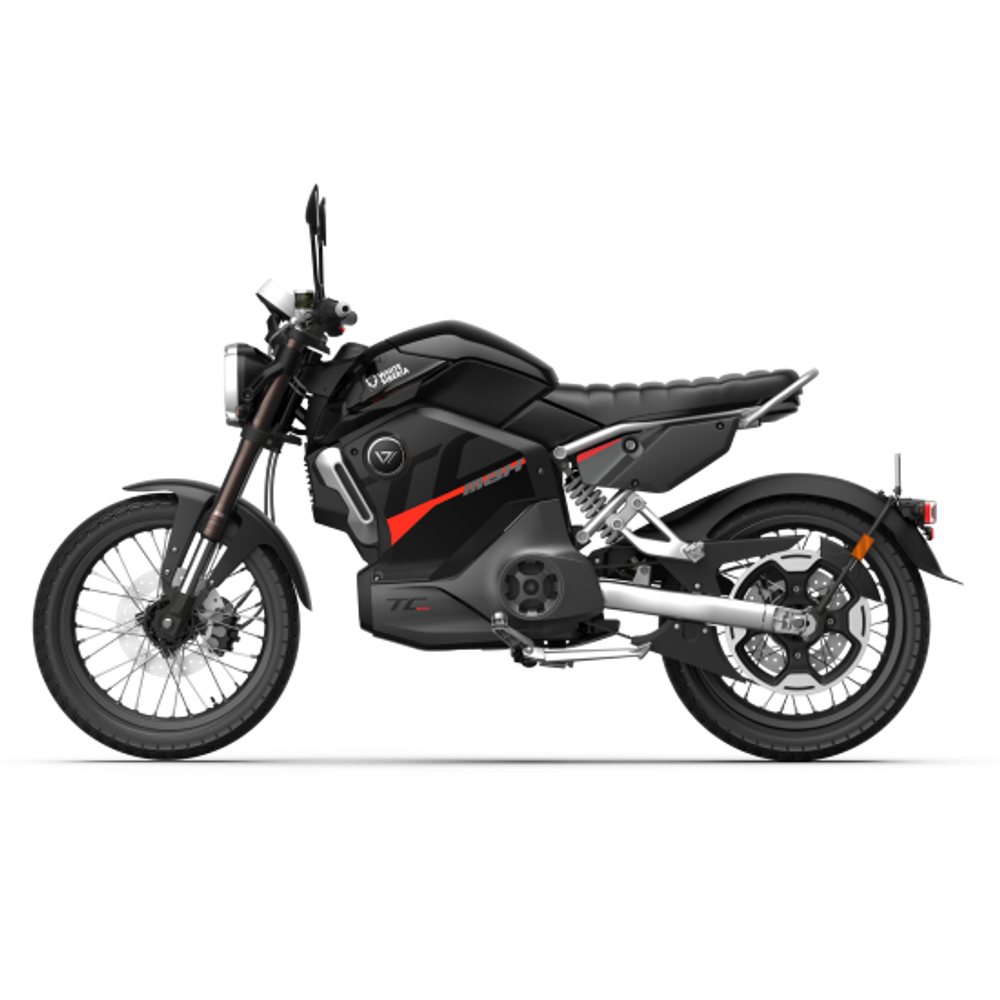 Электромотоцикл WHITE SIBERIA SUPER SOCO TC MAX 2024 Черный