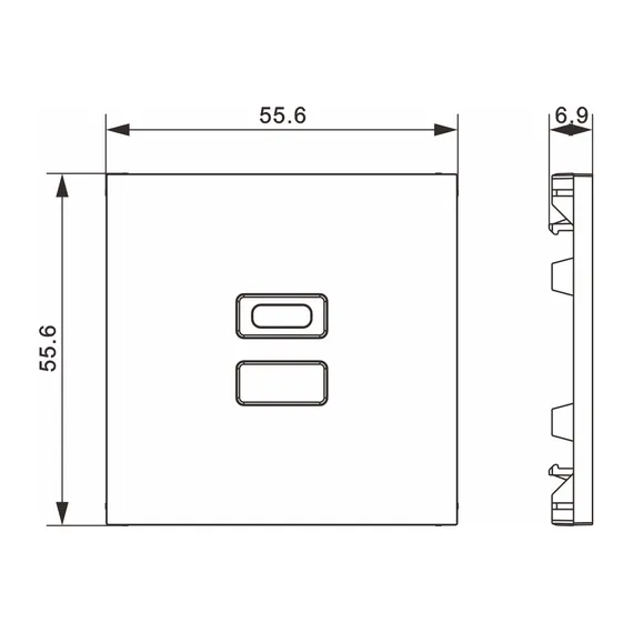 Donel A07 мокко накладка для розеток USB, серия DB