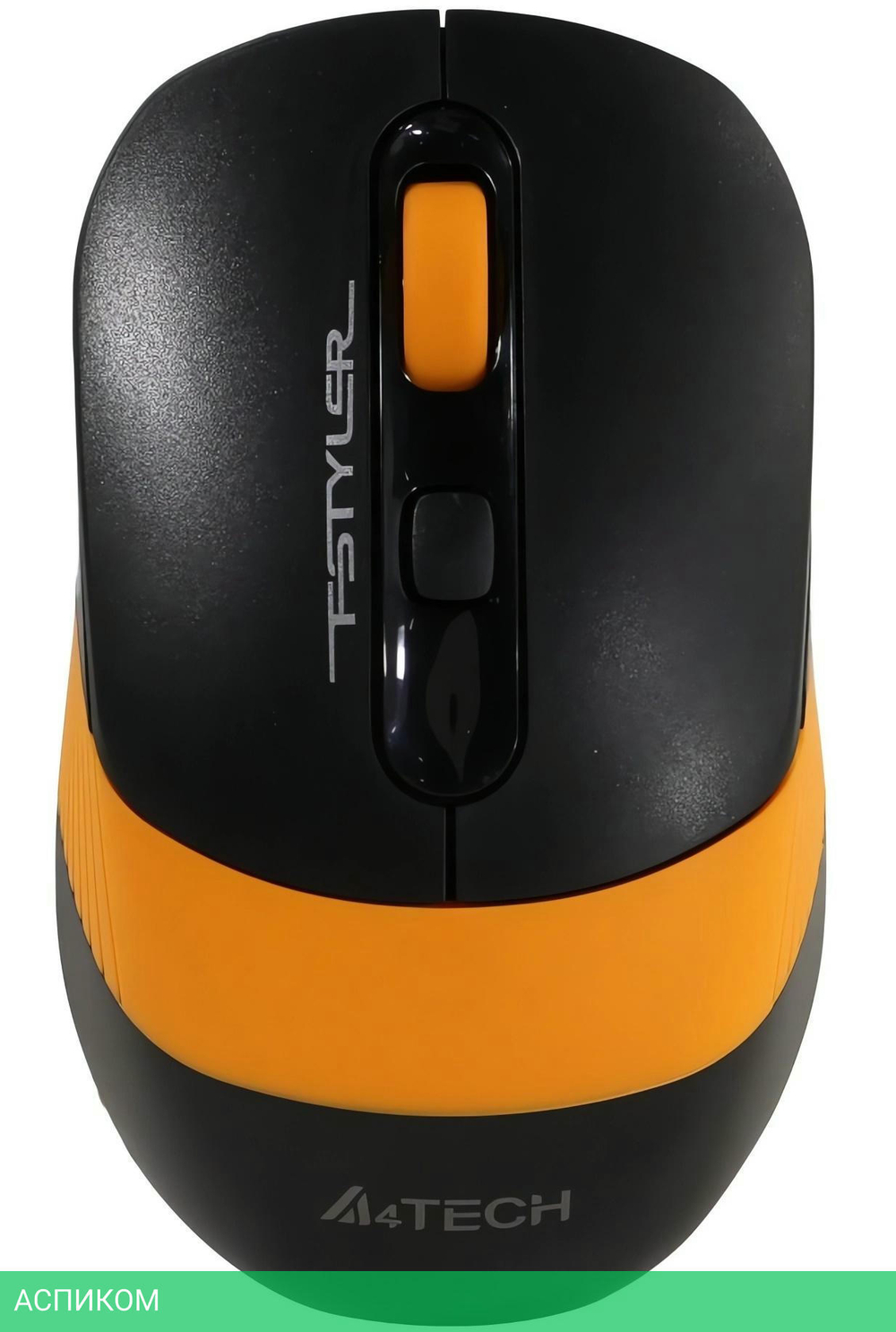 Мышь A4Tech Fstyler FG10S черный/оранжевый