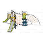 Детский спортивно-игровой комплекс с канатным лазом серия "Сфера" Romana 057.46.00