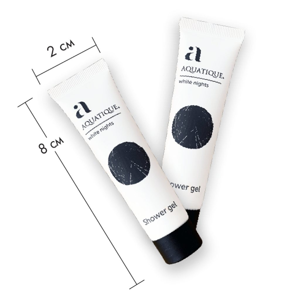 Гель для душа Aquatique (200 шт.) в мини-формате 30 мл