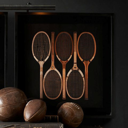 Картина Restoration Hardware Ракетки 5 шт США