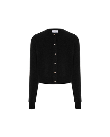 Кардиган из шерсти и кашемира черный