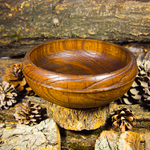 Тарелка-чаша Art of Siberia из древесины кедра, глубокая, 17 см. T44
