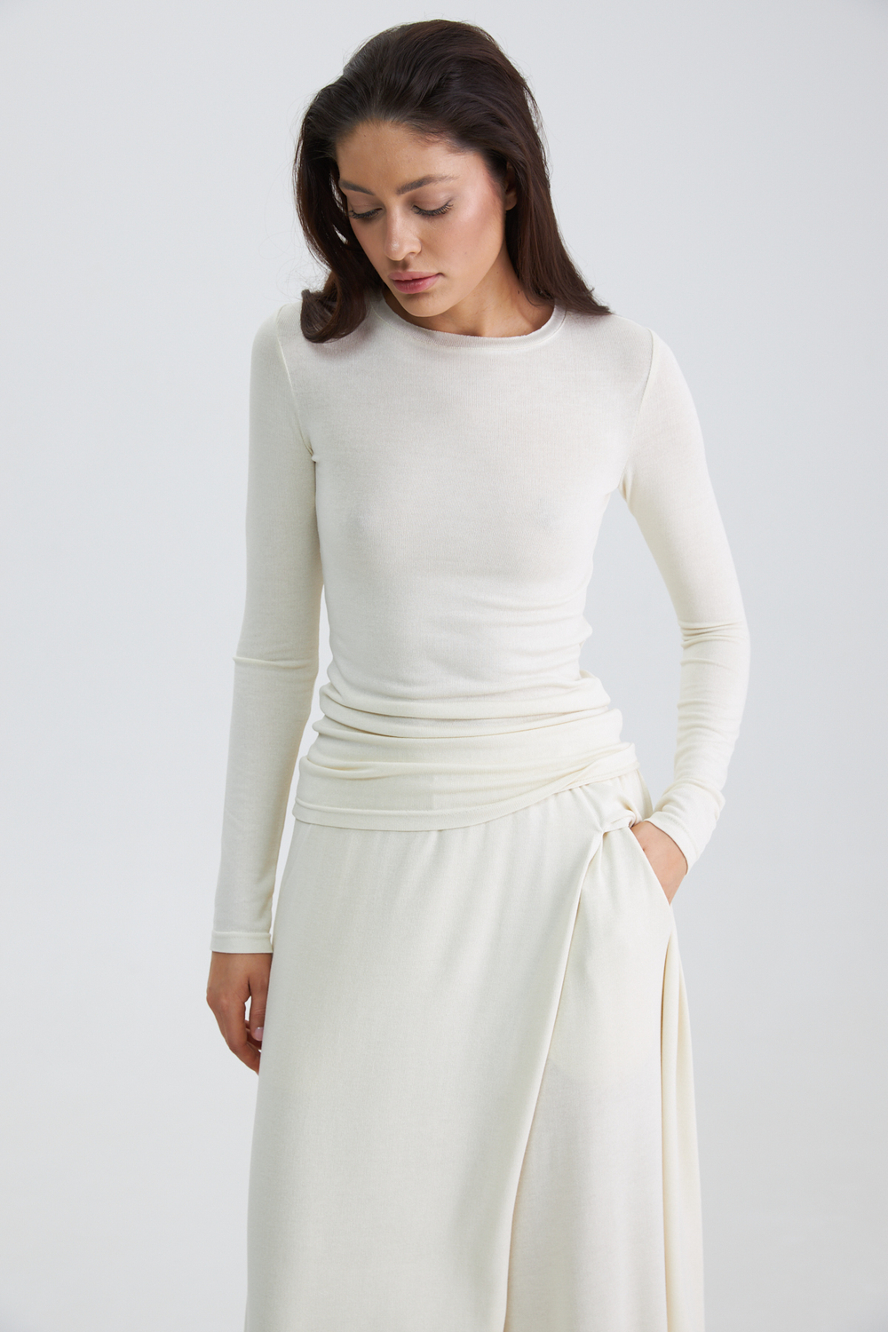 Лонгслив "Sultan" slim тофу