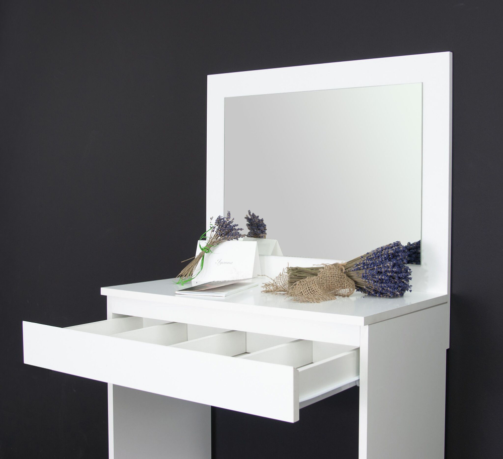 Столик туалетный с зеркалом с ящиком косметический