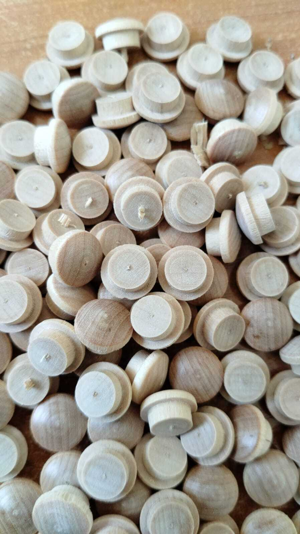 Заглушка деревянная на отверстие, диаметр 10 мм, 20 шт.