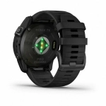 Garmin Fenix 7X Pro Sapphire Solar Edition корпус угольно-серого цвета, чёрный силиконовый ремешок