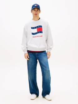 Толстовка мужская TOMMY JEANS TJM 90S WAVY FLAG CR
