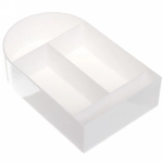 Зеркало настольное с органайзером для украшений «Beauty», цвет белый, зеленый, розовый, 17*10,5*4см