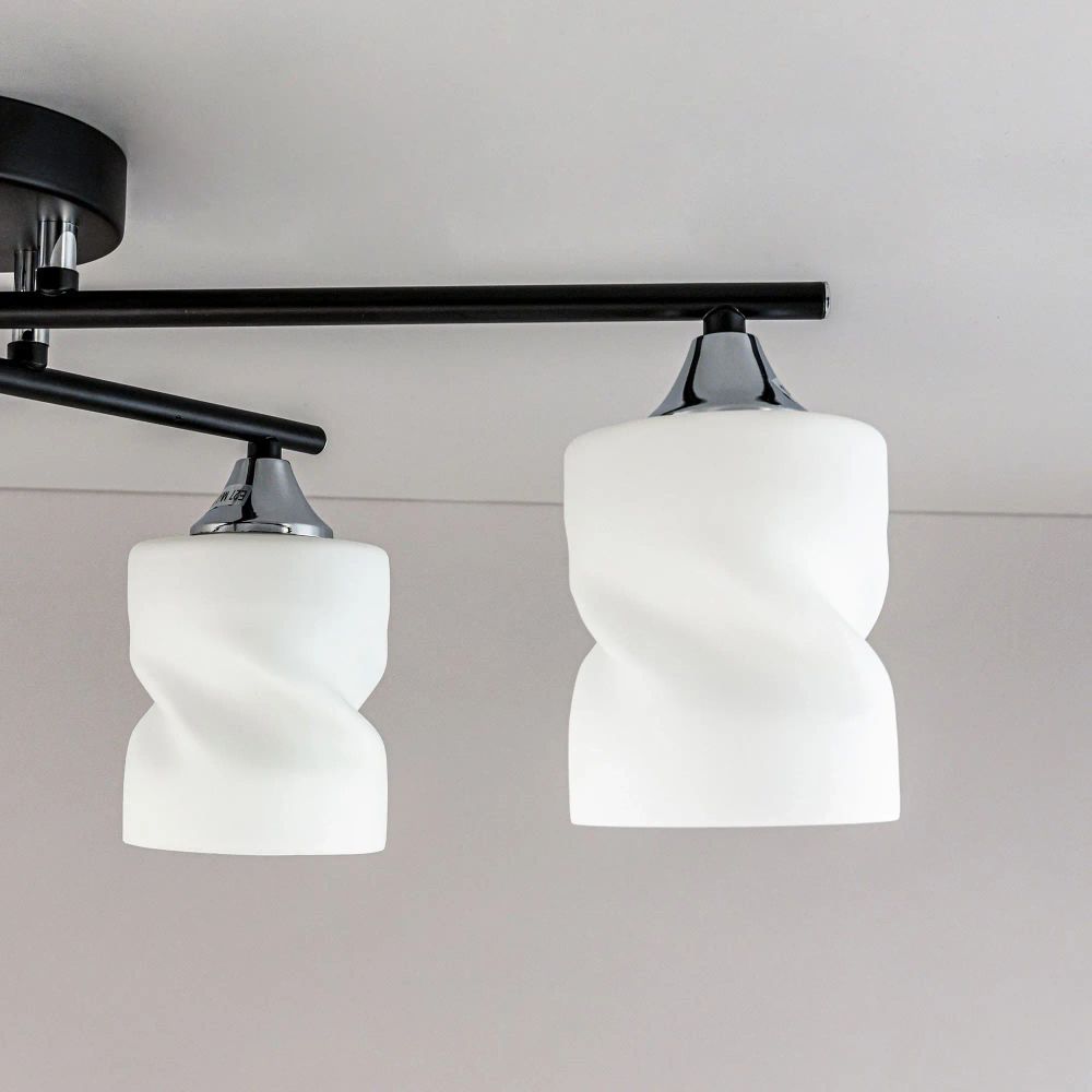 Citilux Нильс CL132145 Люстра потолочная Чёрная