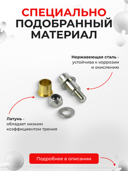 Ремкомплект (втулки) петель дверей Volvo V50 (I) [Кузов: MW; MW20; MW38; MW43; MW50; MW58; MW66; MW67; MJ67; MW75; MW76; MW77; MW84; MW68] (4 петли, RPD14-4) 2003-2012