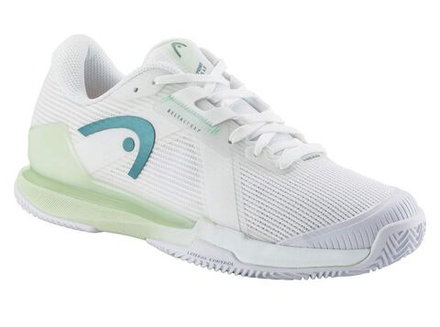 Женские теннисные кроссовки Head Sprint Pro 4.0 Clay - white/light green