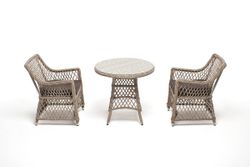 "Эспрессо-80 L" обеденная группа плетеная, цвет бежевый