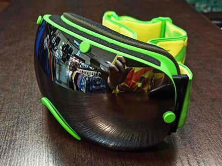 Маска Vizzo Spherix green/grey mirror